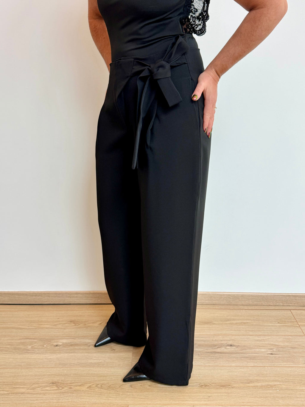 Pantalon tailleur à nouer - TESSA