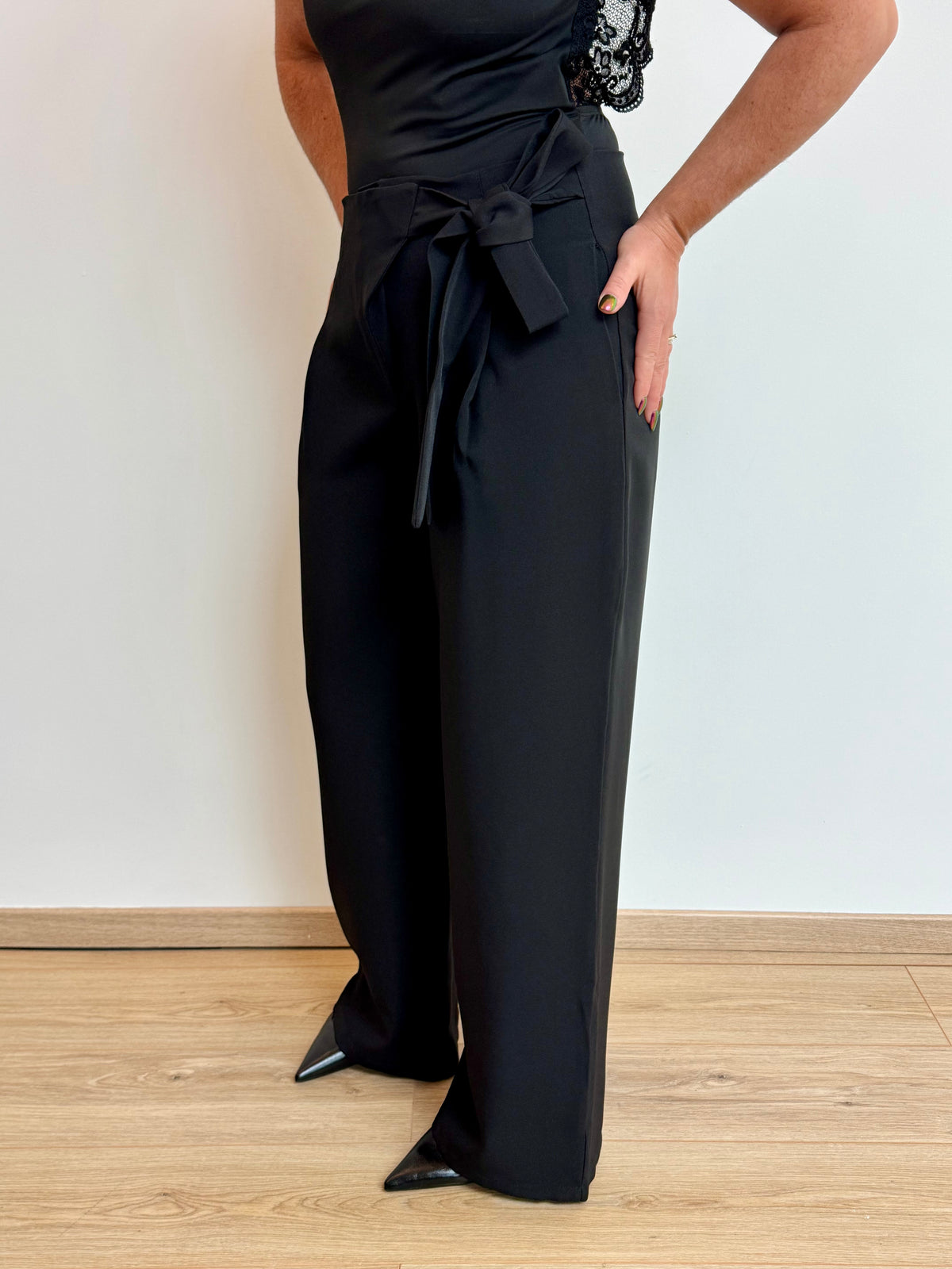 Pantalon tailleur à nouer - TESSA
