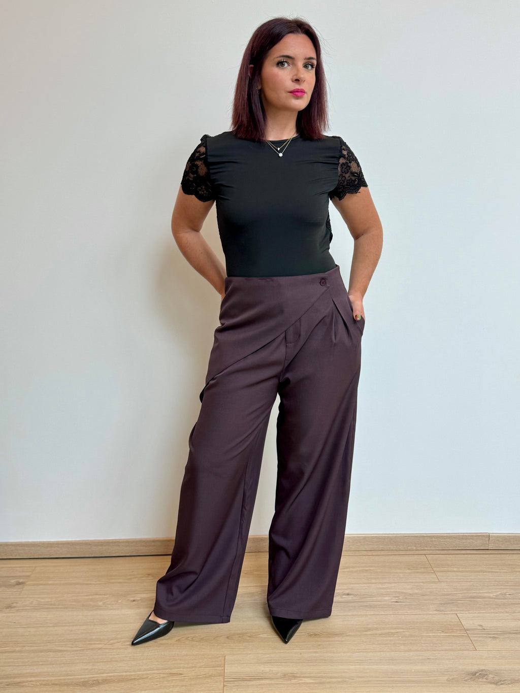 Pantalon tailleur asymétrique - MAUREEN