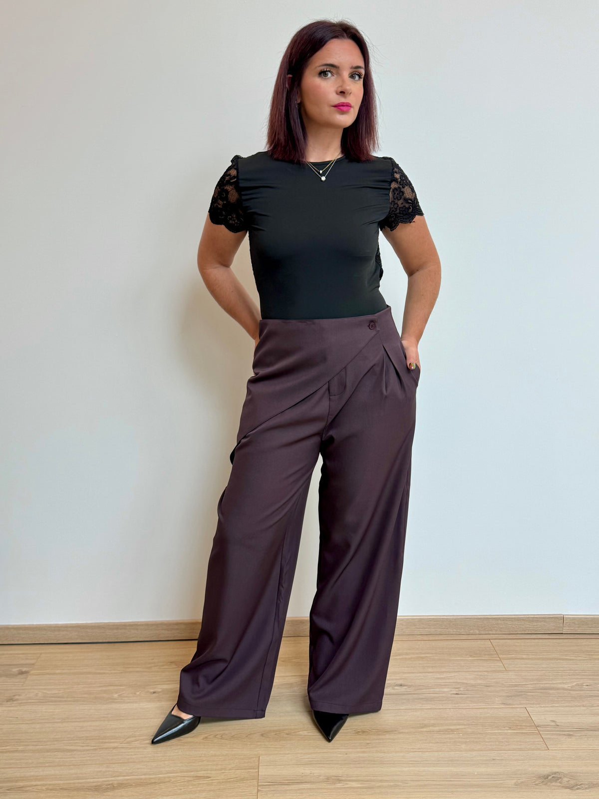 Pantalon tailleur asymétrique - MAUREEN