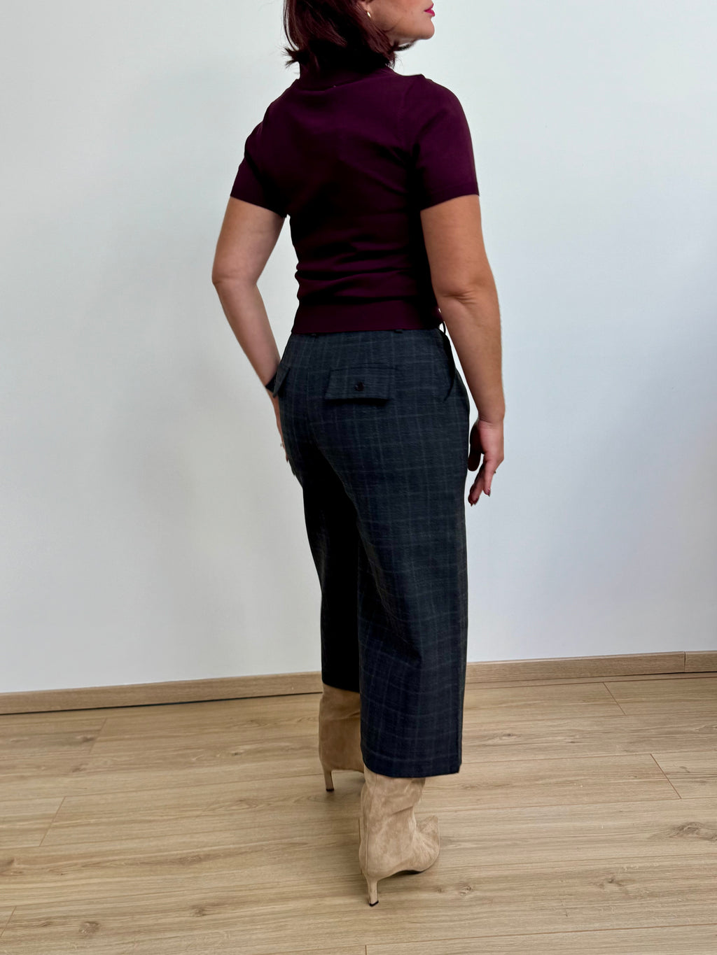 Pantalon 7/8 à carreaux -  CHARLES