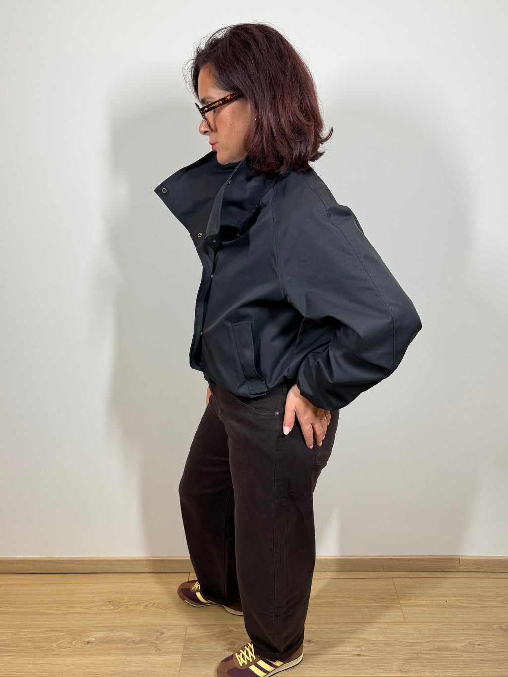 Trench court bleu - Marine