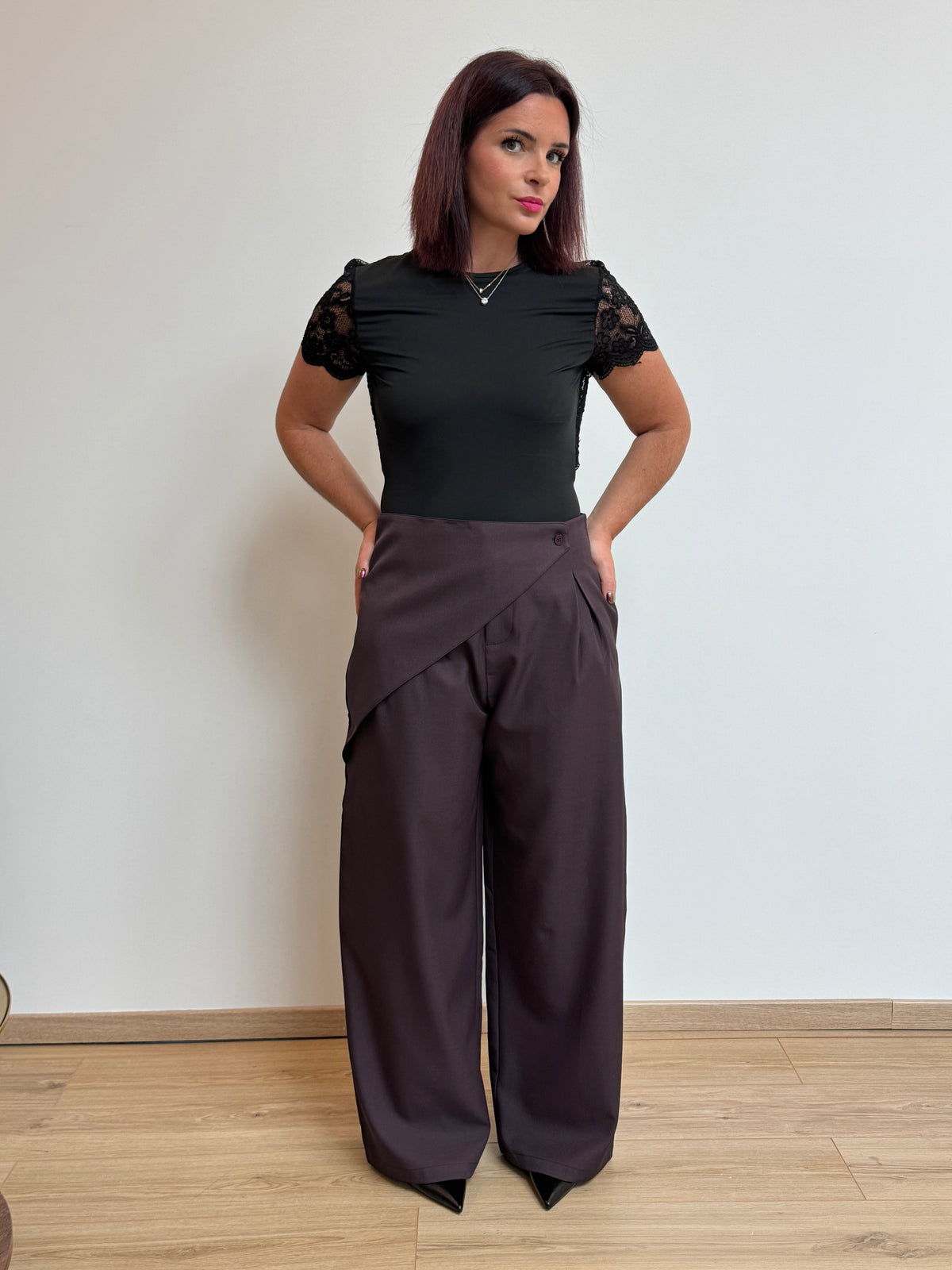Pantalon tailleur asymétrique - MAUREEN